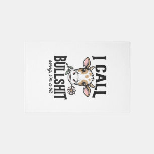 Funny Cow I Call Vintage Shirt Design_1 Rug