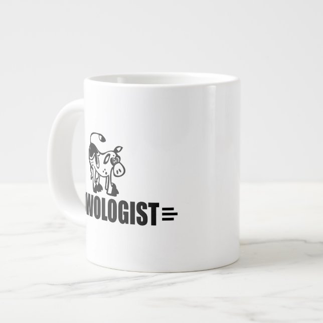 Funny Cow Large Coffee Mug (Front Left)