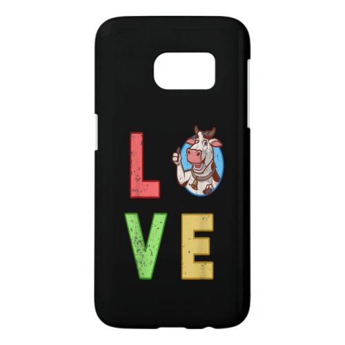 Funny Cow Lover Gift A Funny Cow Gift Idea Samsung Galaxy S7 Case