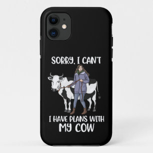 Funny Cow Lover Women Cute Cow Gift Girls Cow iPhone 11 Case