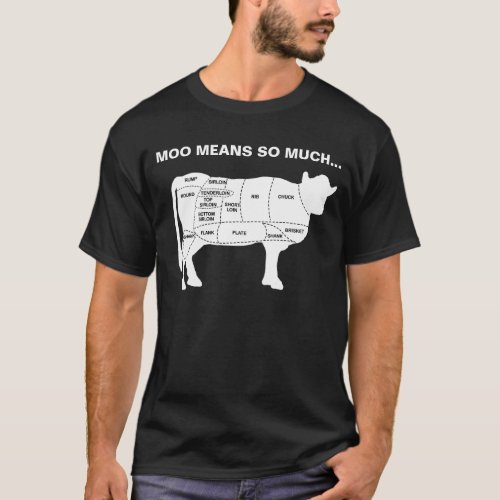 Funny Cow Moo Means So Much T_Shirt