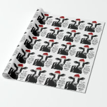 Funny Cow Mooey Christmas and Happy MOO Year! Wrapping Paper