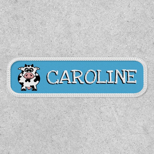 Funny Cow Name Template Patch (Front)