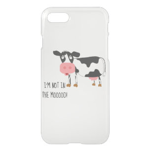 Funny Cow Not In The Mood iPhone Clearly™ Case