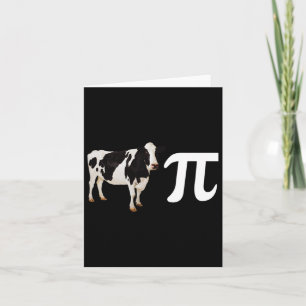 Funny Cow Pi Day  Card