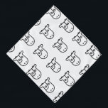 Funny Cow Print Pet Dog Cat Bandana Outfit<br><div class="desc">We love our cute pets!</div>