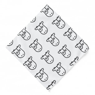 Funny Cow Print Pet Dog Cat Bandana Outfit