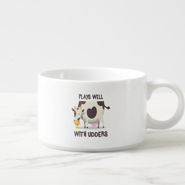 Funny Cow Pun Chili Bowl (Left)