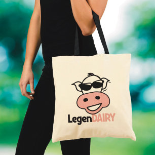 Funny Cow Pun Tote Bag