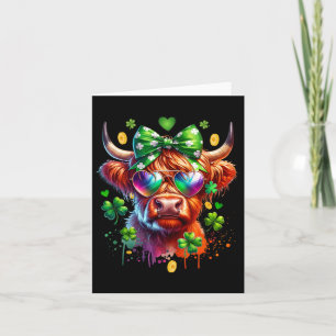 Funny Cow St Patricks Day  Card