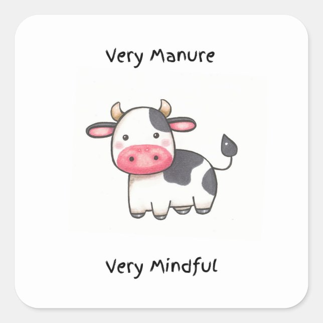 Funny Cow Sticker (Front)