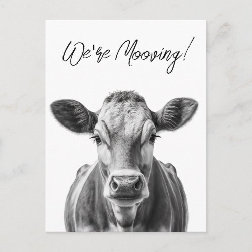 Funny Cow Were Mooving Moving Announcement 
