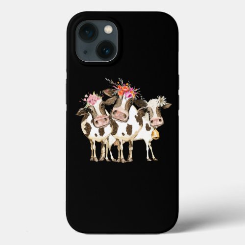 Funny Cow Wreath Herd That Cow Lovers Own Farmer G iPhone 13 Case