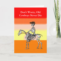Funny cowboy birthday card