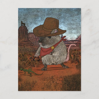Funny Cowboy Birthday Postcard