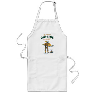 Funny Cowboy Drinking Whiskey Long Apron