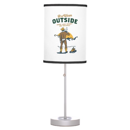 Funny Cowboy Drinking Whiskey Table Lamp