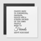 Funny Coworker Birthday Card – Sarcasm (Front/Back)