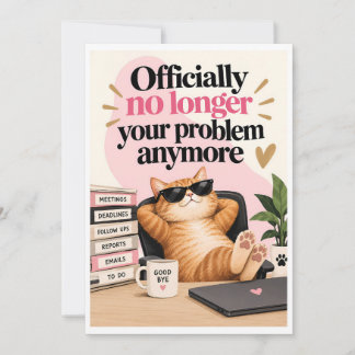 Funny Coworker Farewell | Sarcastic Office Humor Holiday Card