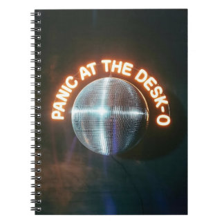 Funny Coworker Gift - Panic at the Desk Disco Ball Notebook
