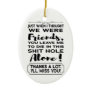 Funny Coworker Leaving Farewell Goodbye Going Away Ceramic Ornament