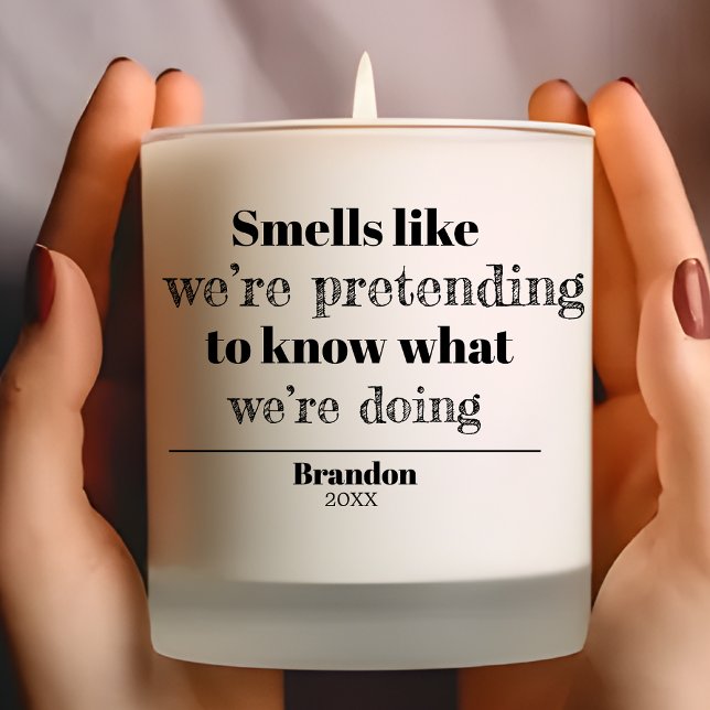 Funny coworker office quote custom name scented candle (Creator Uploaded)