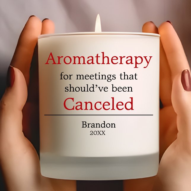 Funny coworker office quote personalized  scented candle (Creator Uploaded)