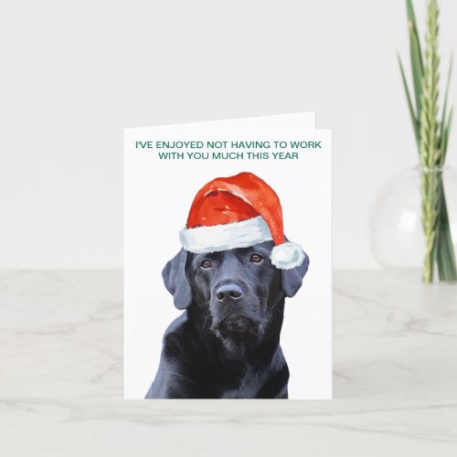 Funny Coworker Quarantine Covid Work Humor Boss Holiday Card