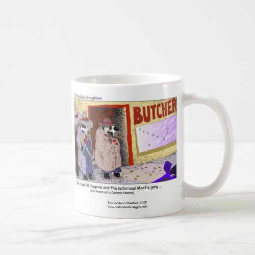 Funny Cows Cow Mafia Al Cowpone Coffee Mug