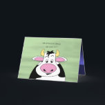 Funny Cows Dancing Cartoon for Dancers Birthday Card<br><div class="desc">This humorous greeting card has a cow on the front asking, "What kind of dance do cows do?" Inside has a funny cow dancing pun and three cartoon cows. ----- There is also a Happy Birthday message, but you can change that if you want. Simply replace the sample text in...</div>