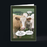Funny Cows Happy Birthday for Her 39th Aging Card<br><div class="desc">This humorous greeting card is perfect for a woman who is aging, especially if she does not like to reveal her age, or if she's always 39 years old. It has a picture of cows in a pasture and says Hay, Happy 39th Birthday! And some funny cow puns. ----- You...</div>