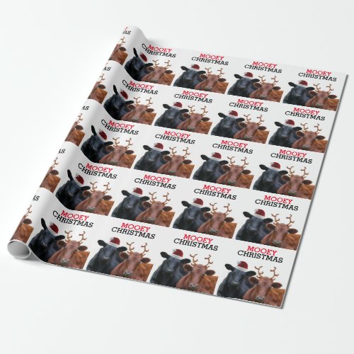 Funny Cows Mooey Christmas Wrapping Paper