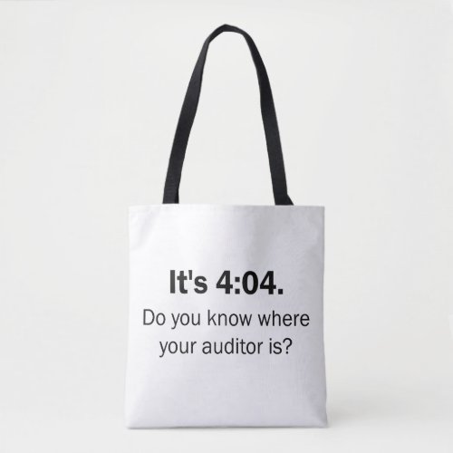 Funny Cpa Accountant Auditor Bookkeeper Tax Season Tote Bag