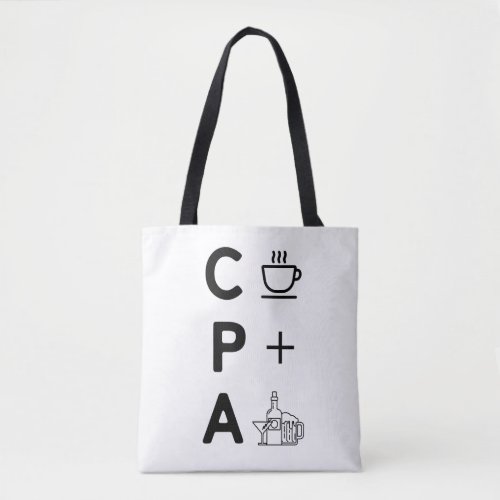 Funny CPA Certified Public Accountant Tax Season Tote Bag