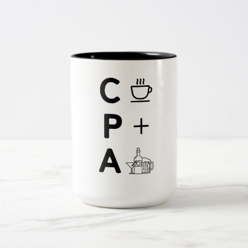 Funny CPA Certified Public Accountant Tax Season Two_Tone Coffee Mug
