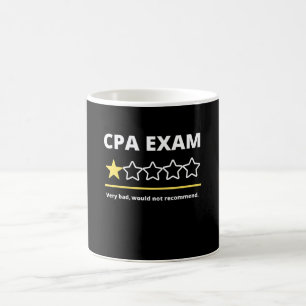 Funny CPA Exam Accountant  Men Women Gift One Star Coffee Mug