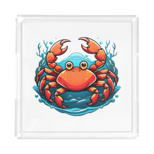 funny-crab acrylic tray