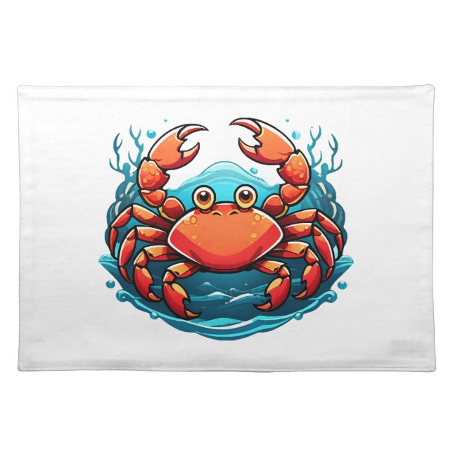 funny-crab cloth placemat (Front)