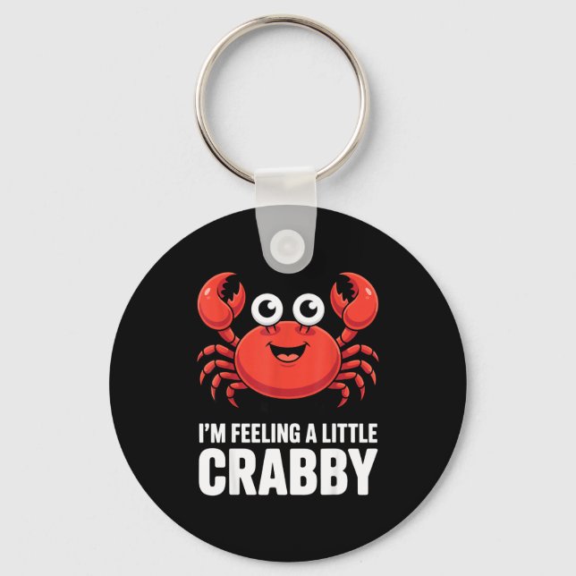Funny Crab Costume For Men Women Crab Eating Fan C Keychain (Front)
