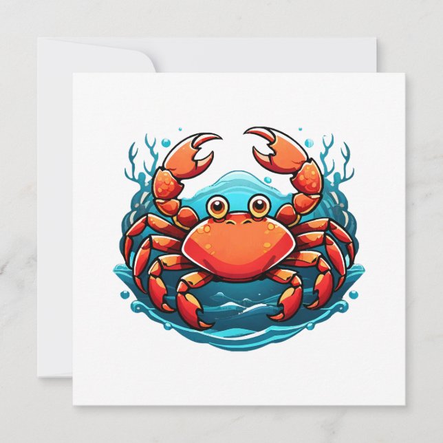 funny-crab invitation (Front)