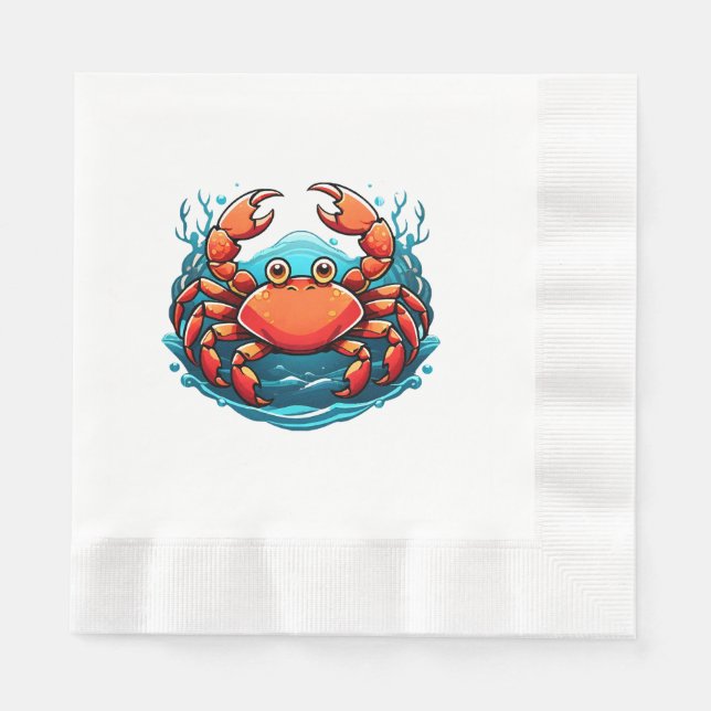 funny-crab napkins (Front)