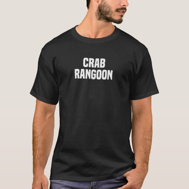 Funny Crab Rangoon Food Easy Costume Halloween Par T-Shirt (Front)