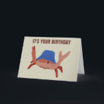 Funny Crab Wearing a Beach Hat Shellfish Birthday Card<br><div class="desc">With it's funny (but corny) "It's Your Birthday You're Allowed to Be Shellfish" message and it's cute illustration of a crab wearing a bucket shaped beach hat this greeting card is perfect for beach lovers and summer birthdays. Want a different message on this card? All the text on this card...</div>