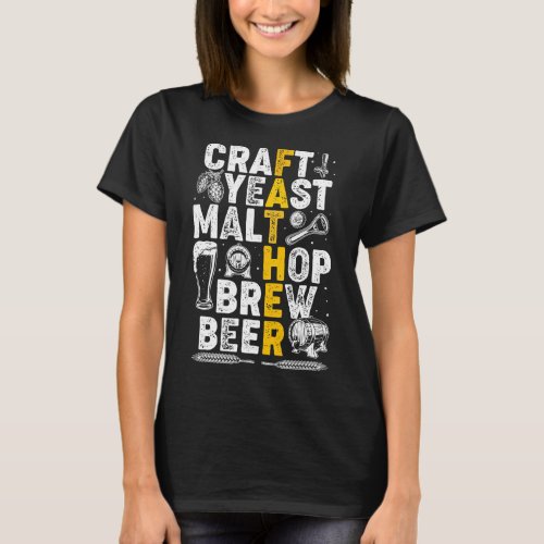 Funny Craft Beer Dad Brew Brewing Fathers Day T_Shirt