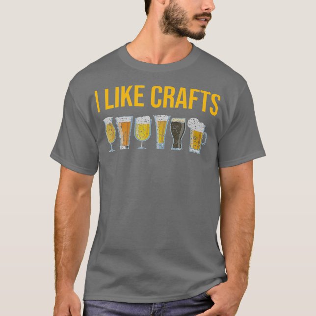 Funny Craft Beer Drinker Gift - Cool Brewery T-Shirt (Front)