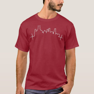 Funny Craft Beer Heartbeat Lover Gift Design T-Shirt