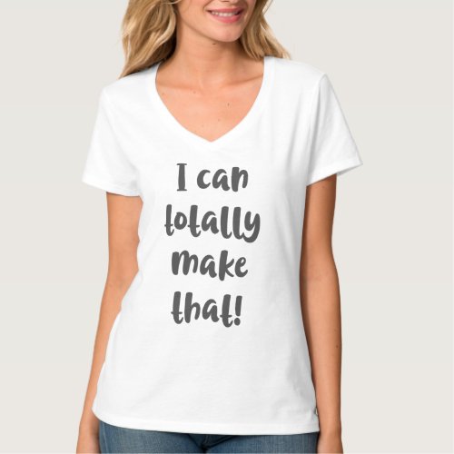 Funny Crafter and DIY Saying Brush Lettering T_Shirt