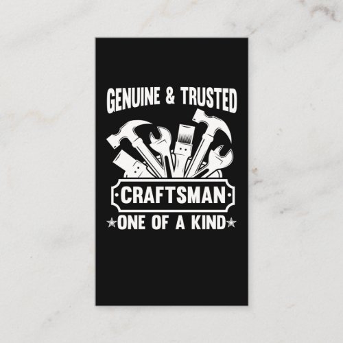 Funny Craftsman Best Dad Funny Handyman Business Card