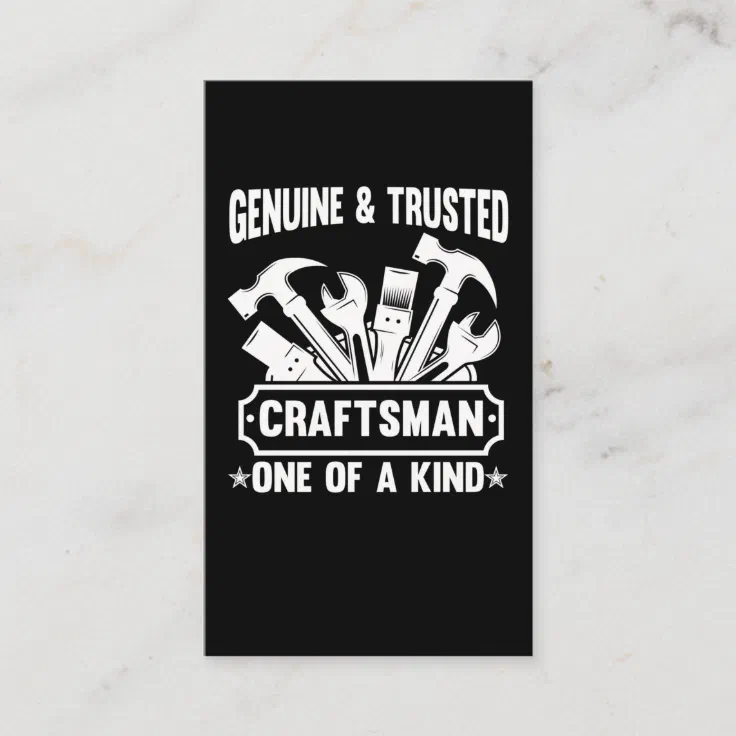 Funny Craftsman Best Dad Funny Handyman Business Card Zazzle