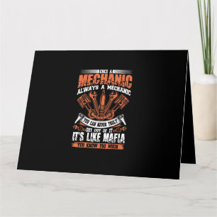 Funny Craftsman Tee Once A Mechanic Always A Mecha Card